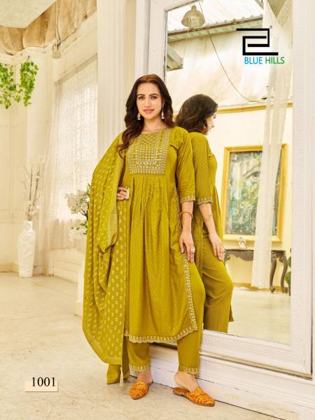 Blue Hills Trend Capture Nayra Cut Readymade Suits